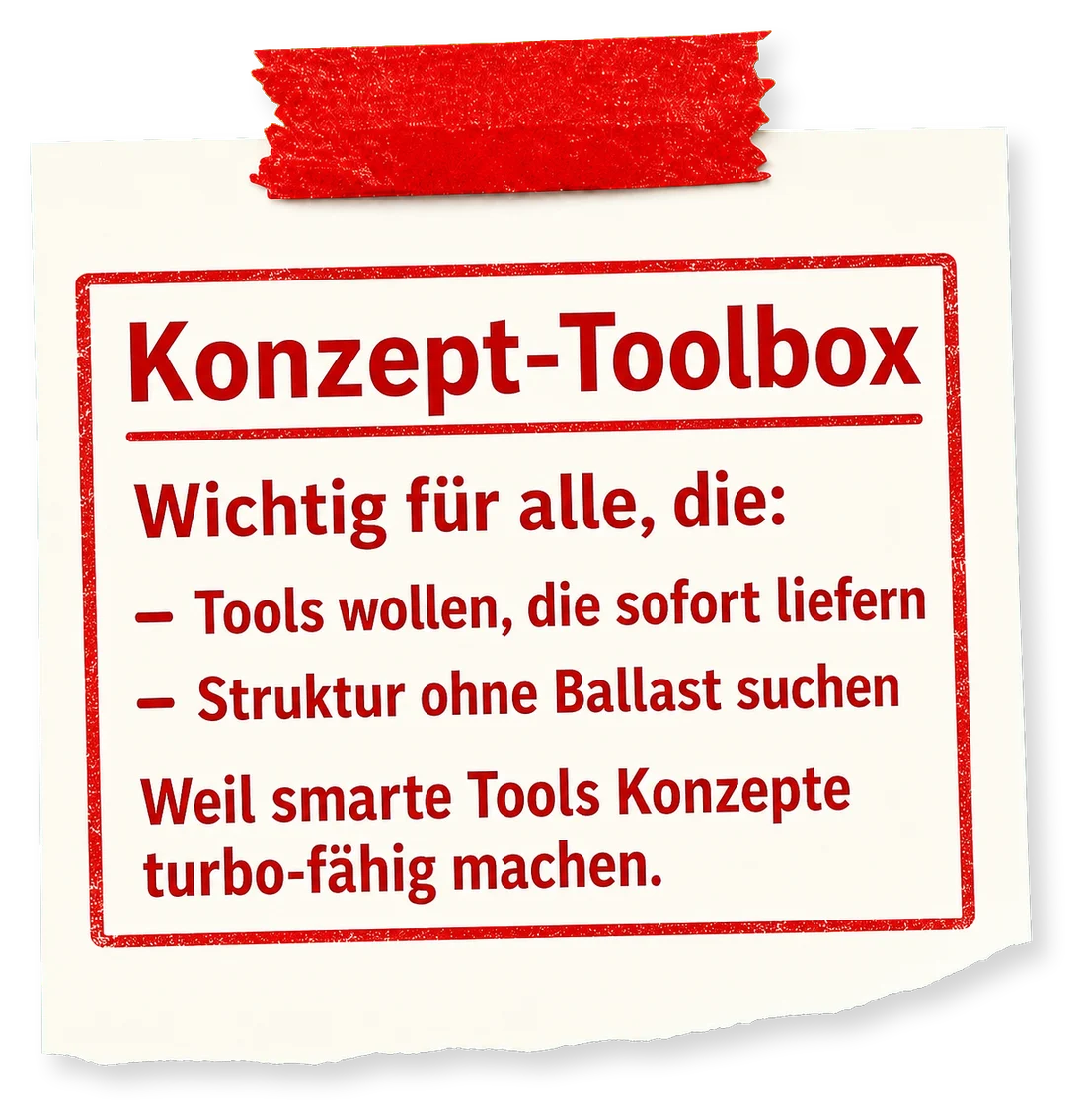 Smarte Konzepttools für Ihre Konzeptentwicklung